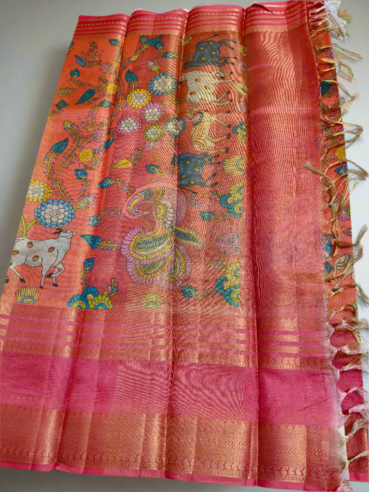 Tissue Dola Silk Saree for Women