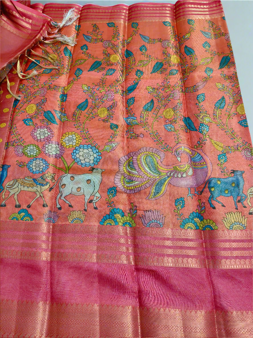 Tissue Dola Silk Saree for Women